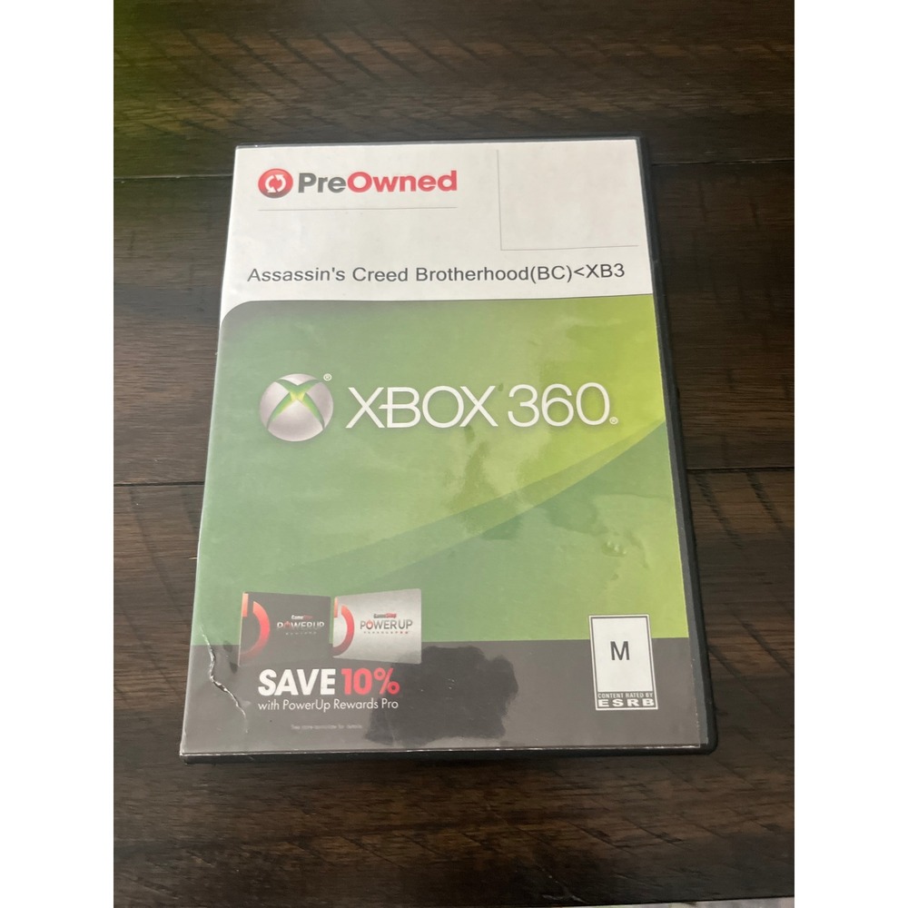 Assassins Creed Brotherhood Xbox 360 Ubisoft Action Adventure Game Disc